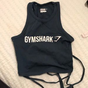 Gymshark ribbon crop XS lagoon blue
